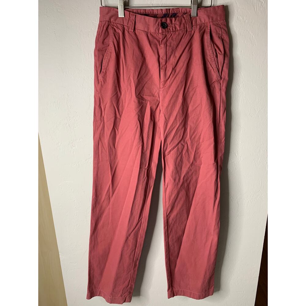 Brooks Brothers Men's Clark Maroon Pants Size W30/L34